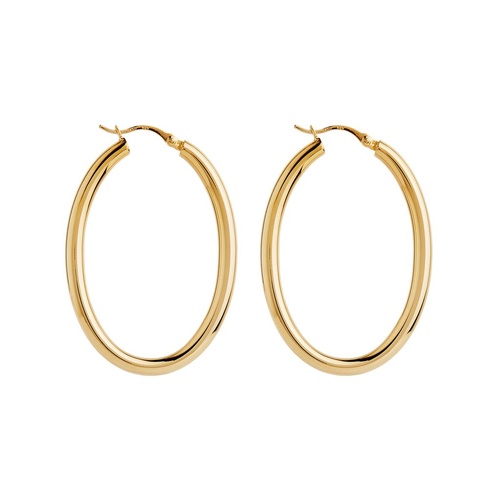 Najo Orbit Yellow Gold Hoop Earrings