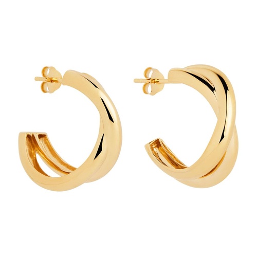 NAJO Café Earrings Yellow Gold