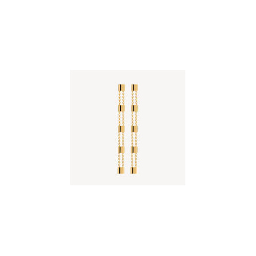 Najo Summer Veil Stud Earring - Yellow Gold