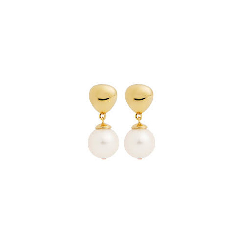 Najo Islander Pearl Earring - Yellow Gold