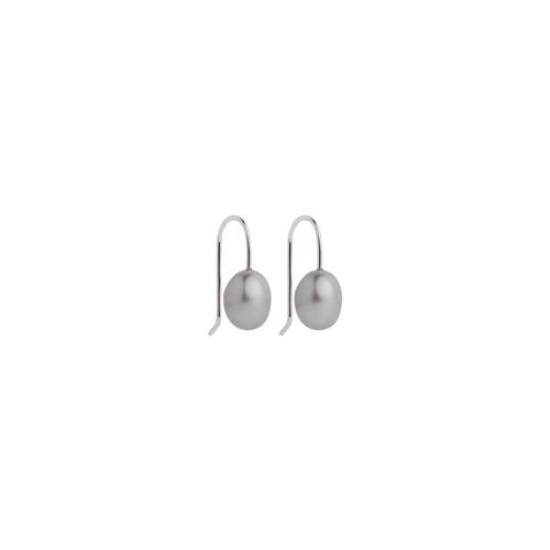 Najo Isla Grey Pearl Earring - Silver