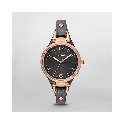 WOMENS FOSSIL GEORGIA ROSE BROWN LEATHER