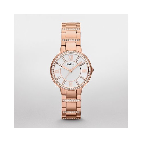 FOSSIL VIRGINIA ROSE TONE STONE-SET