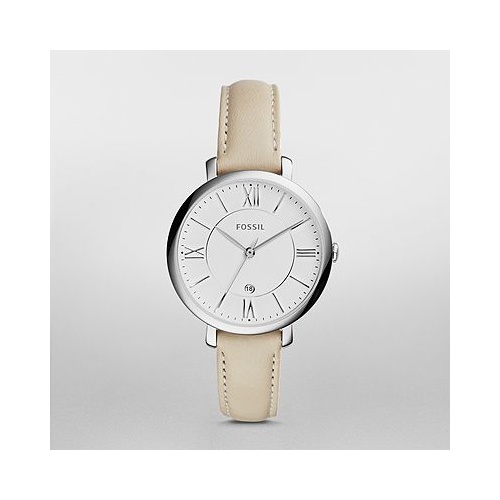 FOSSIL JACQUELINE CREAM LEATHER WATCH ES3793