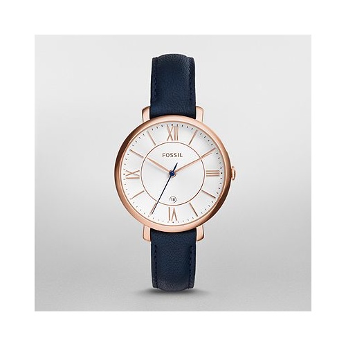 FOSSIL JACQUELINE ROSE NAVY LEATHER