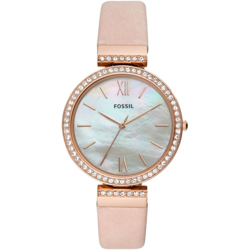 FOSSIL MADELINE ROSE GOLD AND BLUSH LEATHER WATCH