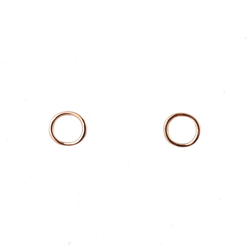 ROSE GOLD OPEN CIRCLE STUDS