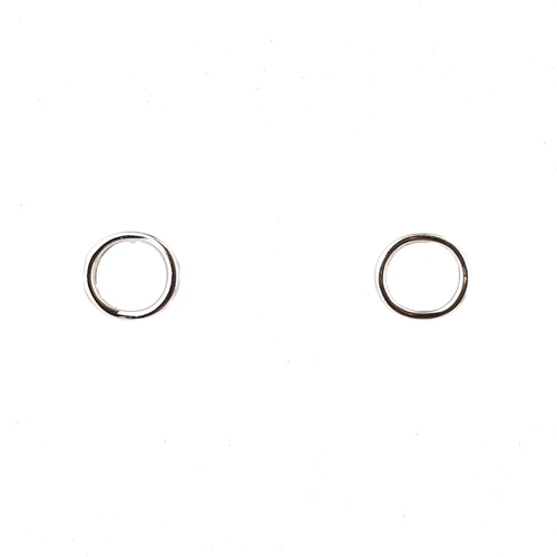 STERLING SILVER OPEN CIRCLE STUDS