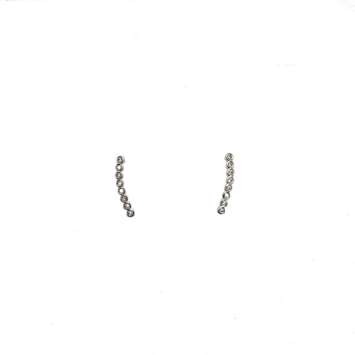 STERLING SILVER CURVED BAR STUDS