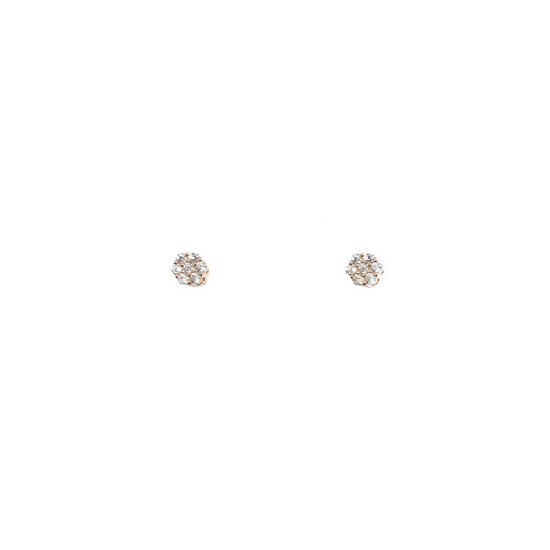 SANTO ROSE GOLD SMALL CUBIC ZIRCONIA CLUSTER STUDS