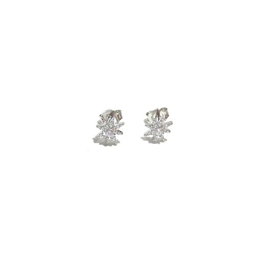 SANTO STERLING SILVER CZ STAR STUDS
