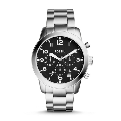 FOSSIL PILOT STAINLESS STEEL CHRONOGRAPH WATCH
