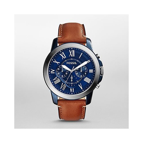 FOSSIL GRANT CHRONOGRAPH LIGHT BROWN LEATHER
