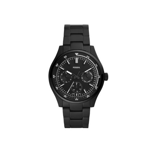 FOSSIL BELMAR BLACK STAINLESS STEEL WATCH