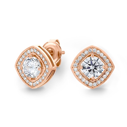 GEORGINI ROSE GOLD PALLAS STUDS