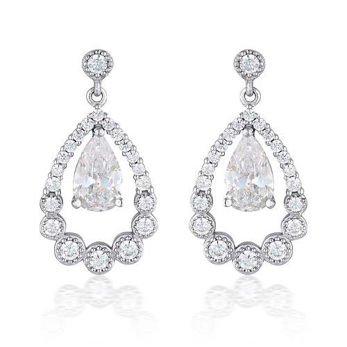 GEORGINI CHLOE TEARDROP EARRINGS
