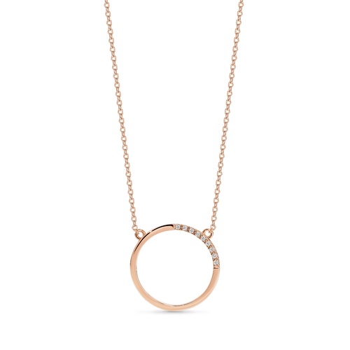 GEORGINI GEO ROSE GOLD PENDANT