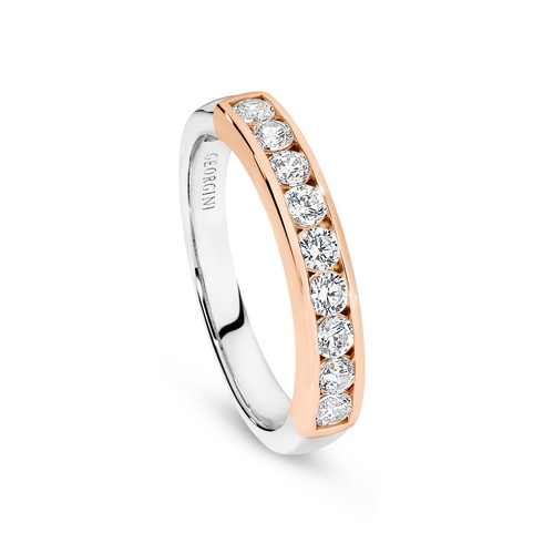 GEORGINI BACCIO TWO TONE RING