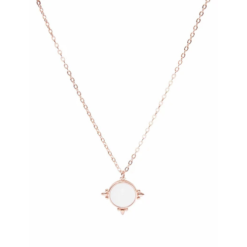 PASTICHE ROSE GOLD PLATED S/SIL AND MOP AILA NECKLACE