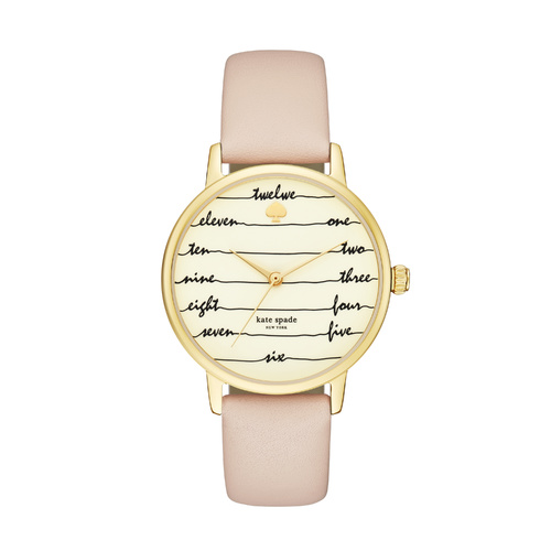 KATE SPADE METRO SCRIPT BLUSH LEATHER