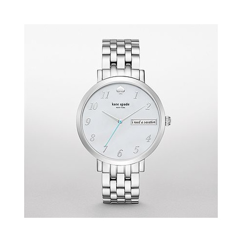 KATE SPADE NEW YORK MONTEREY SILVER TONE WATCH KSW1108
