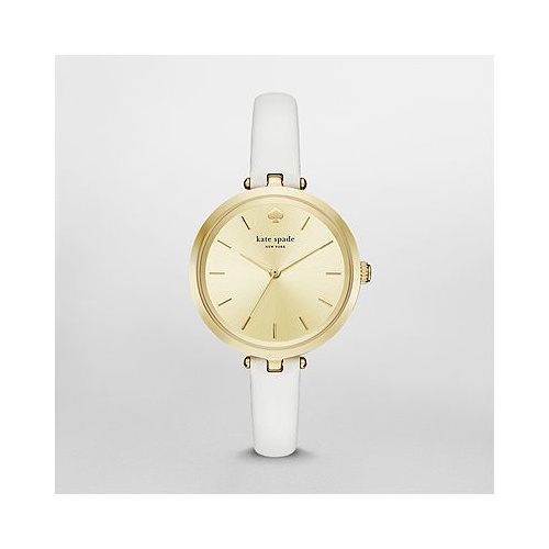 KATE SPADE NEW YORK HOLLAND WHITE LEATHER WATCH KSW1117