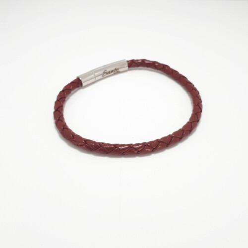 SANTO THIN RED LEATHER BRACELET