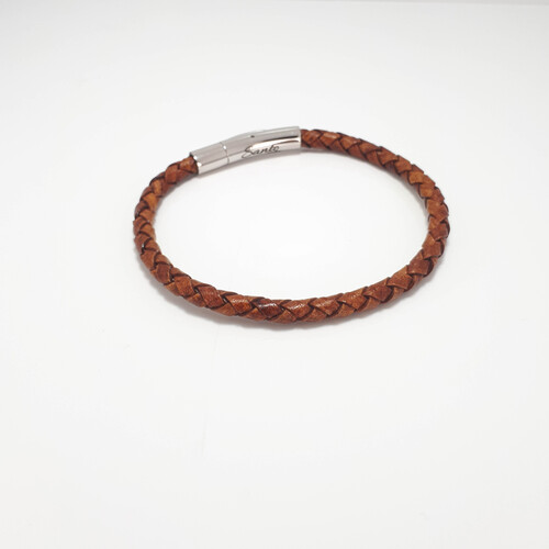 SANTO THIN TAN LEATHER BRACELET