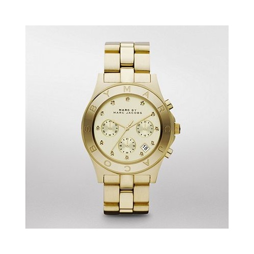 MARC JACOBS GOLD CHRONO BLADE