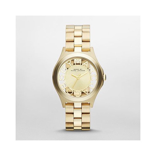 MARC JACOBS GOLD MID SKELETON HENRY