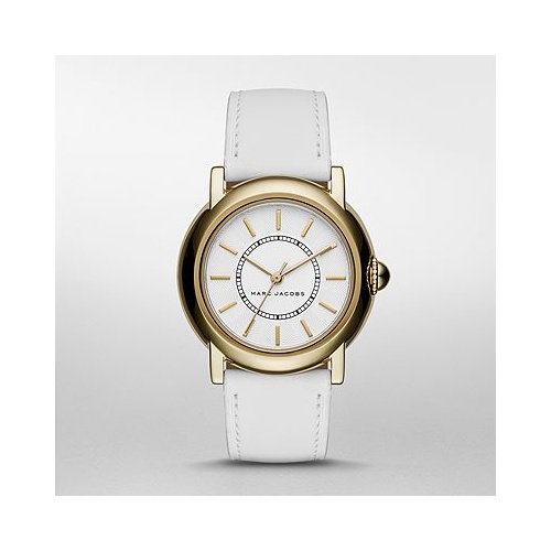 MARC JACOBS COURTNEY WHITE LEATHER WATCH MJ1449