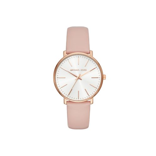 MICHAEL KORS PYPER ROSE GOLD AND BLUSH LEATHER
