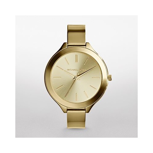 LADIES MICHAEL KORS SLIM RUNWAY GOLD