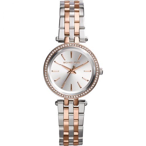 LADIES MICHAEL KORS DARCI 2T SILVER/ROSE