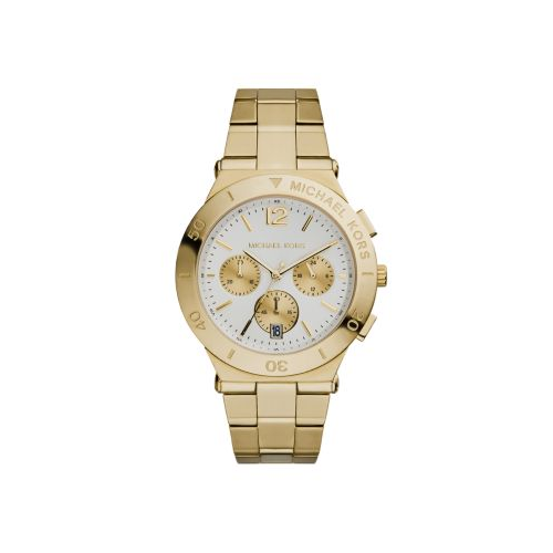MICHAEL KORS GOLD TONE CHRONOGRAPH WYATT WATCH