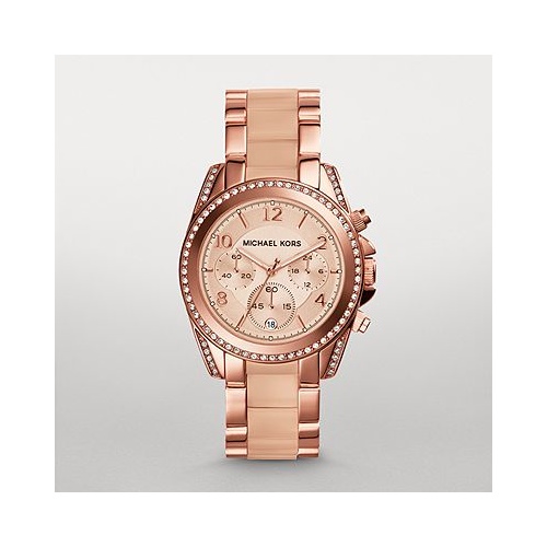 MICHAEL KORS BLAIR ROSE GLITZ CHRONO