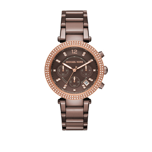 MICHAEL KORS BRONZE STAINLESS STEEL PARKER