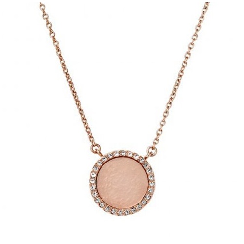 MICHAEL KORS ROSE BLUSH DISC PENDANT