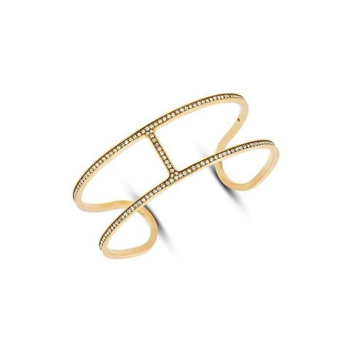 MICHAEL KORS YELLOW GOLD CUBIC ZIRCONIA CUFF