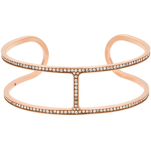 MICHAEL KORS ROSE GOLD CUBIC ZIRCONIA CUFF