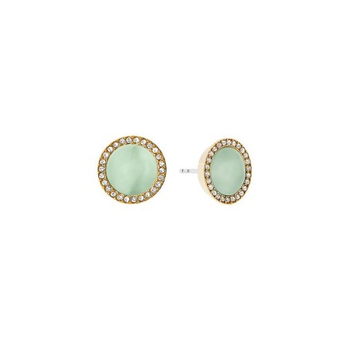 MICHAEL KORS GOLD AND MINT AND GOLD CUBIC ZIRCONIA STUDS
