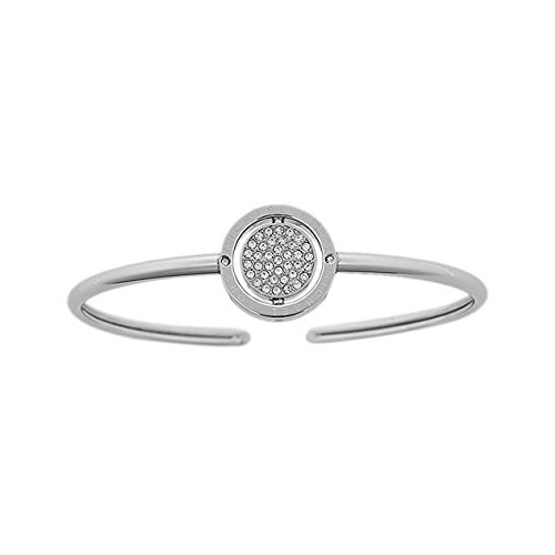 MICHAEL KORS STAINLESS STEEL CUFF WITH SPINNING CENTRE