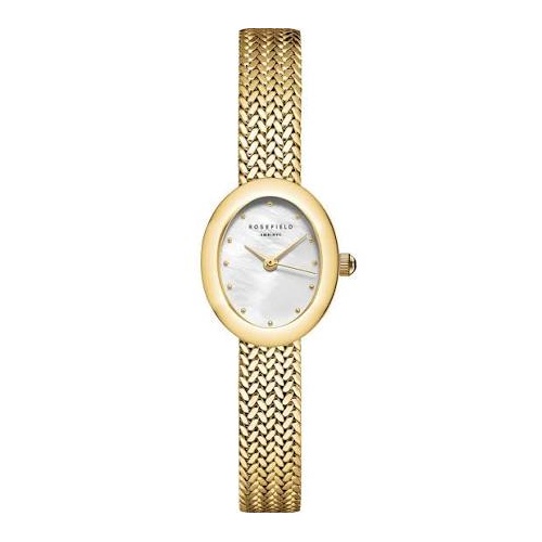 Rosefield Mini Oval Gold Watch