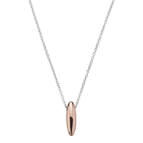 NAJO ROSE GOLD PLATED STERLING SILVER SEED SHAPED NECKLACE