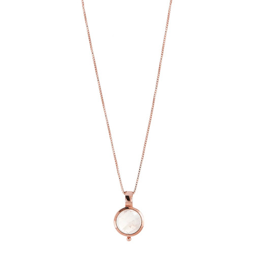 NAJO ROSE GOLD GARLAND MOONSTONE NECKLACE