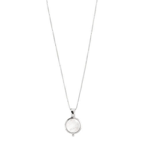 NAJO SILVER GARLAND MOONSTONE NECKLACE