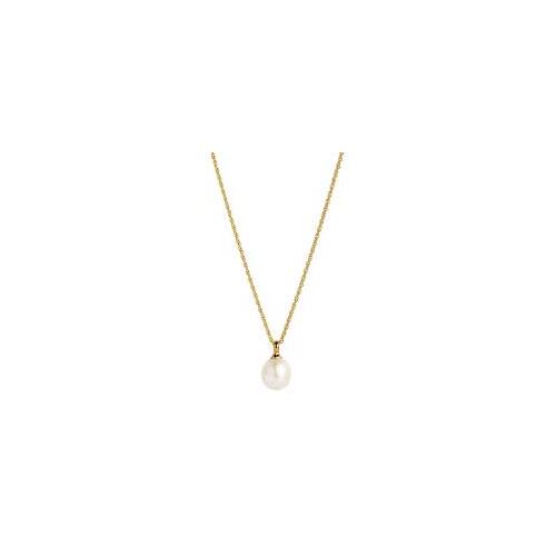 NAJO Dew Drop Yellow Gold Pearl Necklace