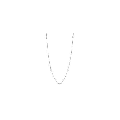 Najo Tidal Whisper Pearl Necklace - Silver