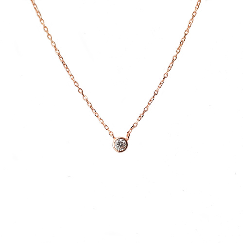 ROSE GOLD CZ NECKLACE