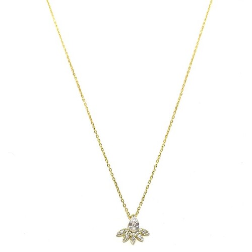 SANTO YELLOW GOLD PETAL NECKLACE
